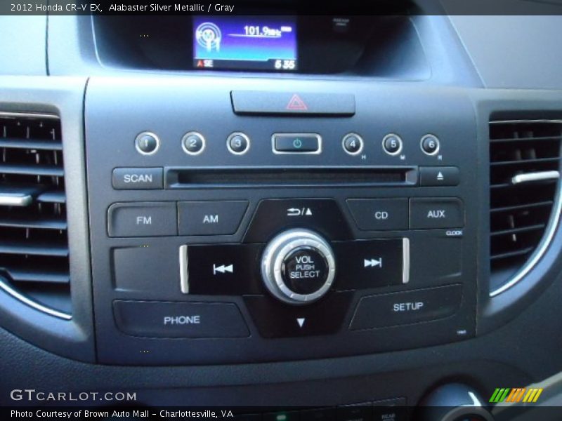 Alabaster Silver Metallic / Gray 2012 Honda CR-V EX