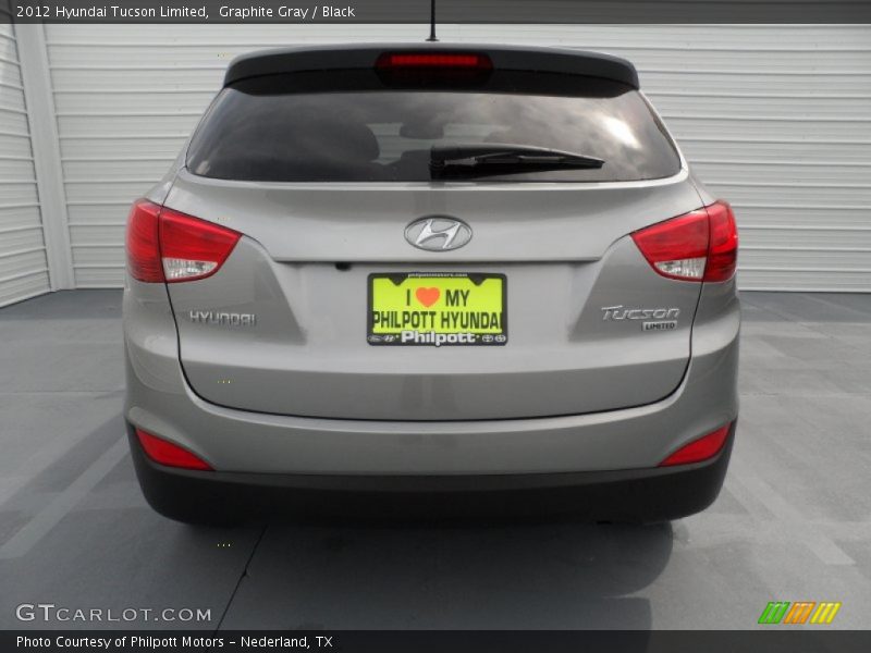 Graphite Gray / Black 2012 Hyundai Tucson Limited
