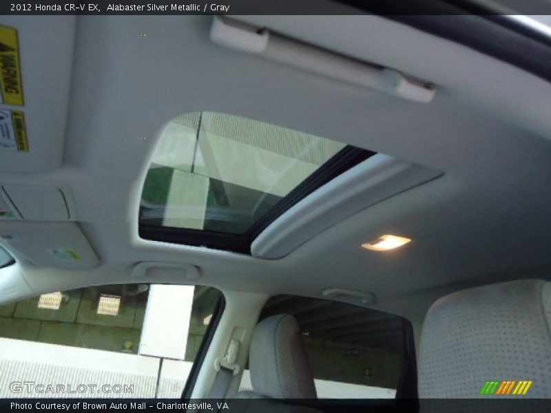 Alabaster Silver Metallic / Gray 2012 Honda CR-V EX