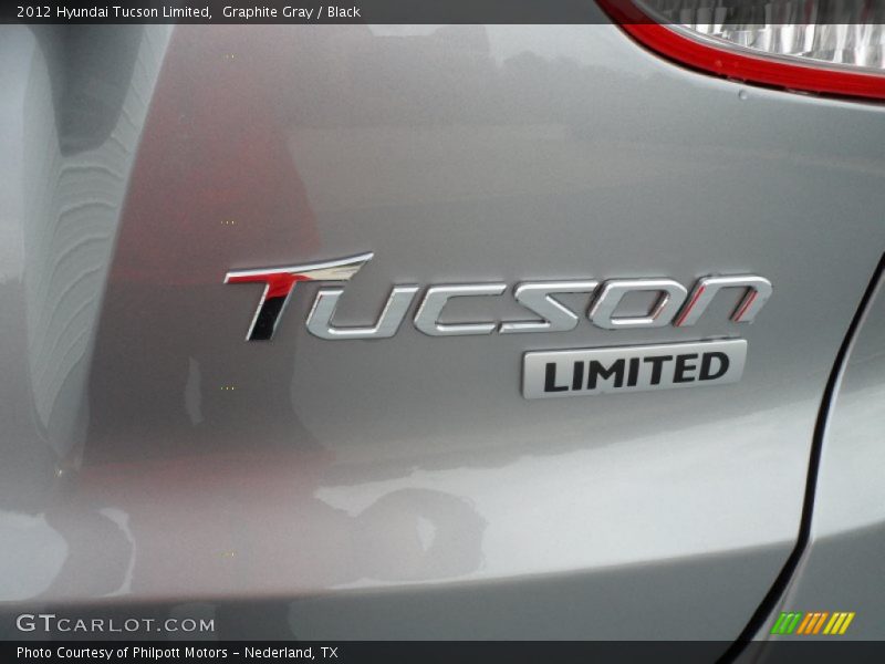 Graphite Gray / Black 2012 Hyundai Tucson Limited