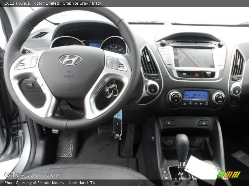 Graphite Gray / Black 2012 Hyundai Tucson Limited