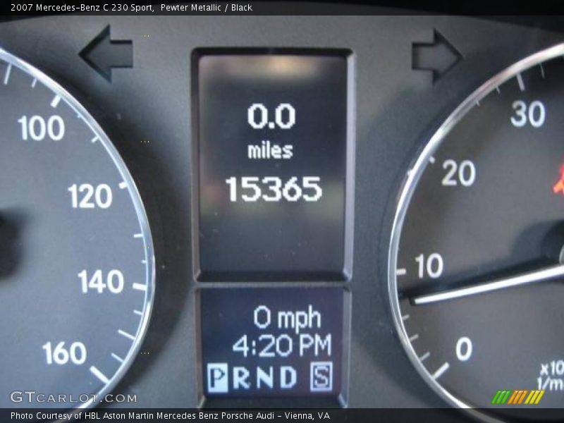 Pewter Metallic / Black 2007 Mercedes-Benz C 230 Sport