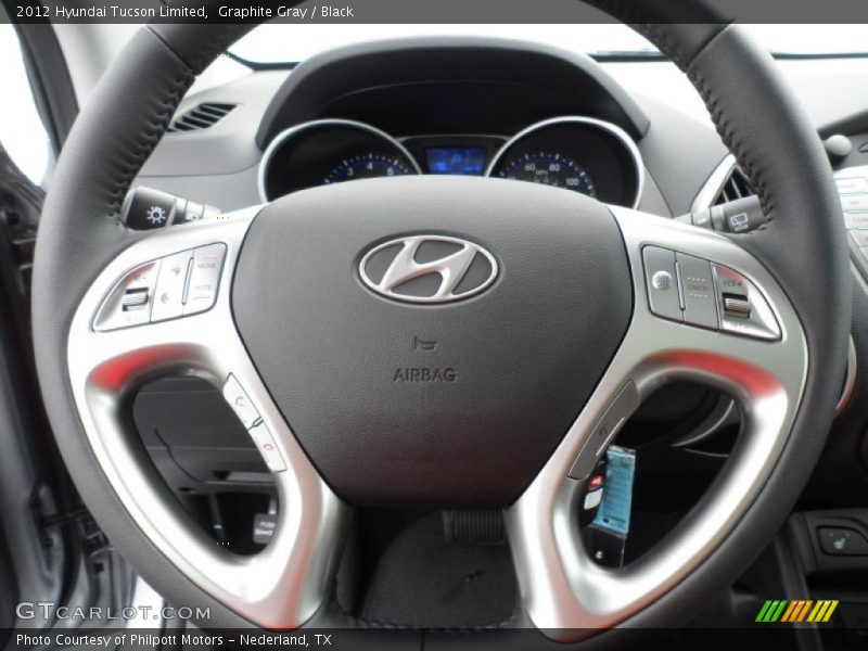 Graphite Gray / Black 2012 Hyundai Tucson Limited