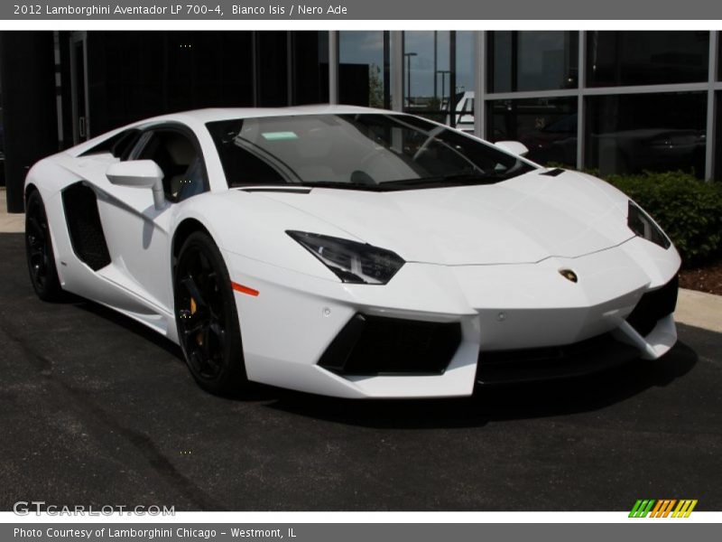 Bianco Isis / Nero Ade 2012 Lamborghini Aventador LP 700-4