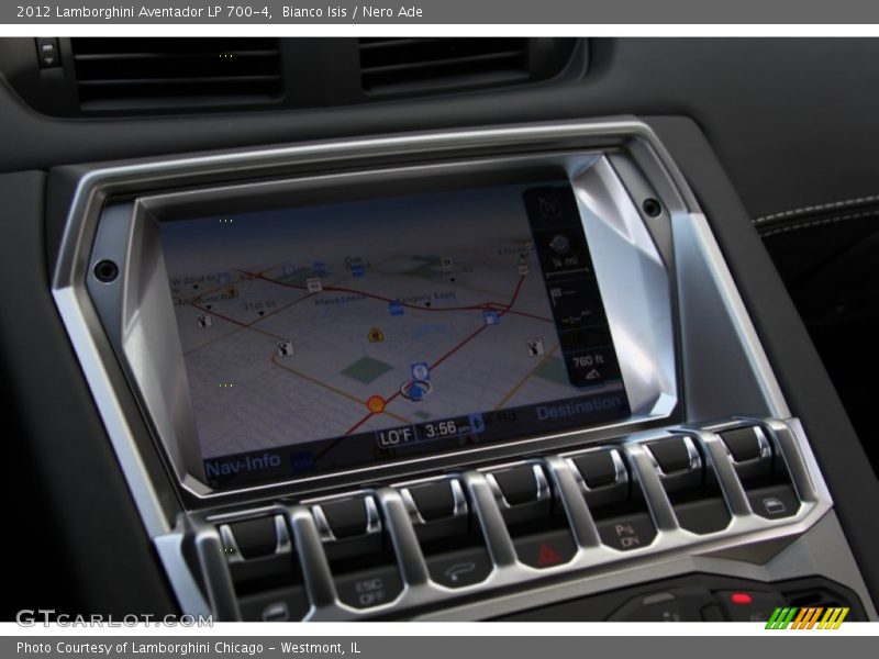 Bianco Isis / Nero Ade 2012 Lamborghini Aventador LP 700-4