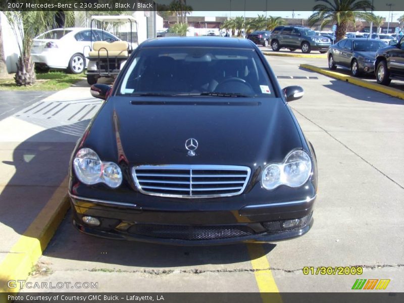 Black / Black 2007 Mercedes-Benz C 230 Sport