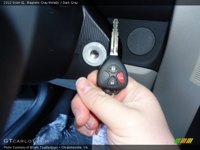 Magnetic Gray Metallic / Dark Gray 2012 Scion iQ