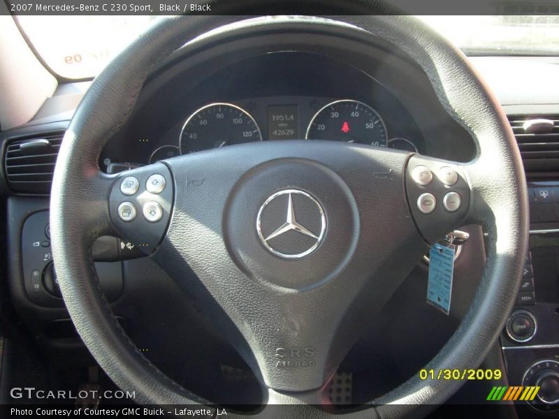 Black / Black 2007 Mercedes-Benz C 230 Sport