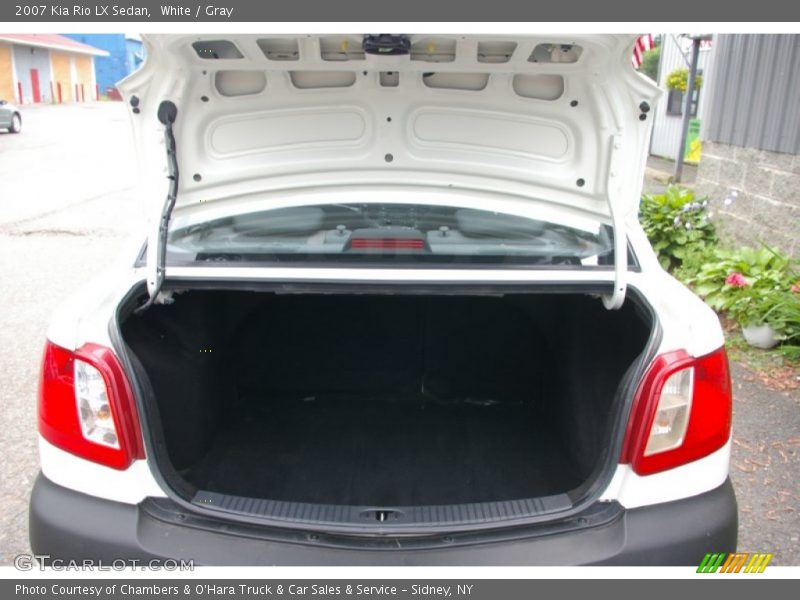 White / Gray 2007 Kia Rio LX Sedan