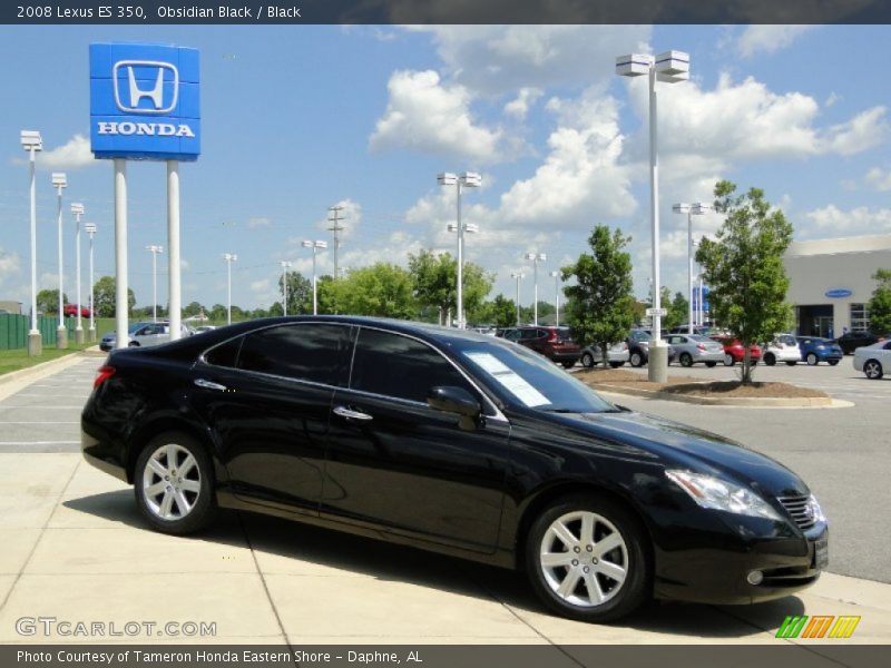 Obsidian Black / Black 2008 Lexus ES 350