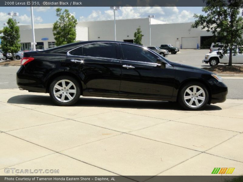 Obsidian Black / Black 2008 Lexus ES 350