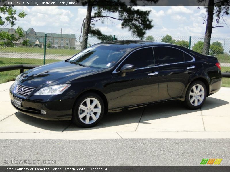 Obsidian Black / Black 2008 Lexus ES 350