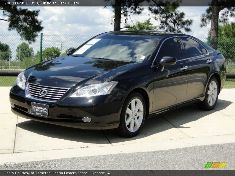 Obsidian Black / Black 2008 Lexus ES 350