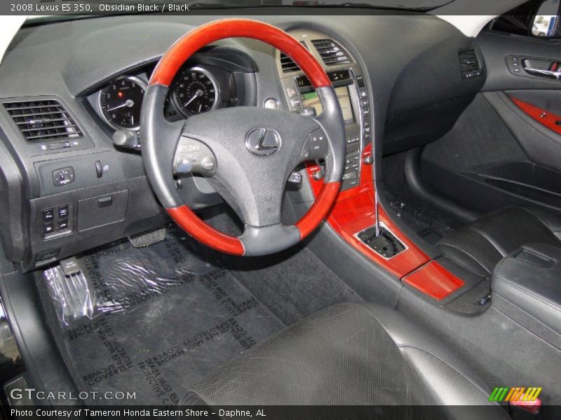 Obsidian Black / Black 2008 Lexus ES 350