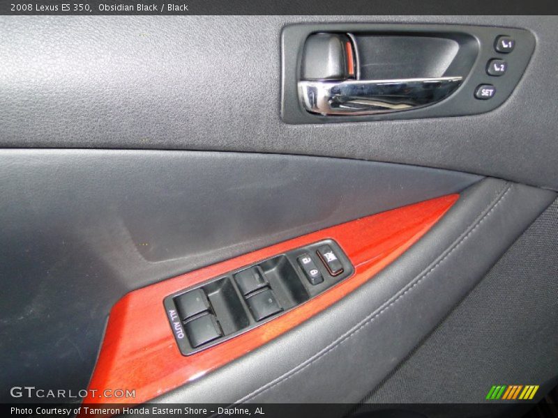 Obsidian Black / Black 2008 Lexus ES 350