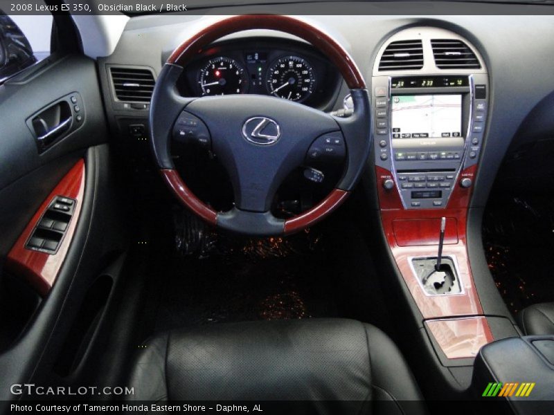 Obsidian Black / Black 2008 Lexus ES 350