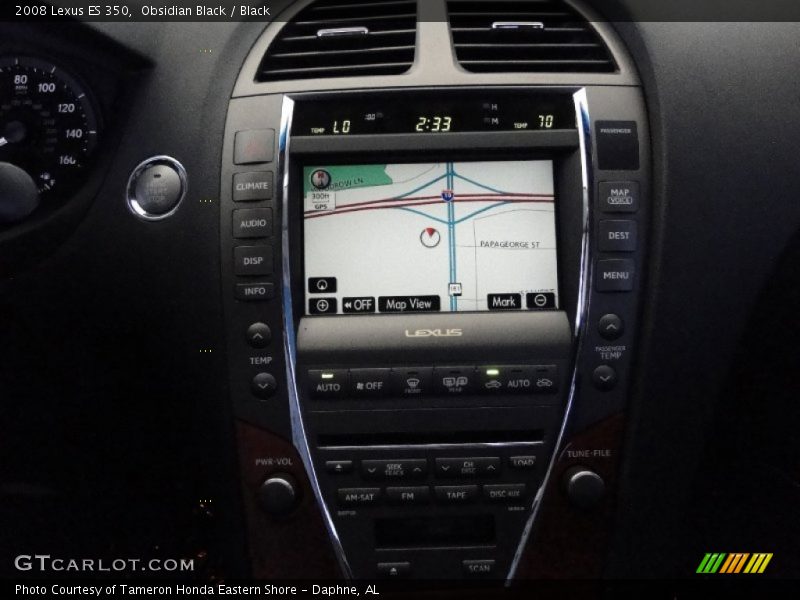 Obsidian Black / Black 2008 Lexus ES 350