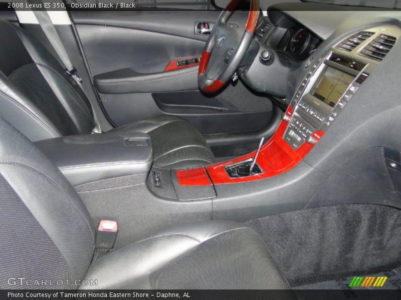 Obsidian Black / Black 2008 Lexus ES 350