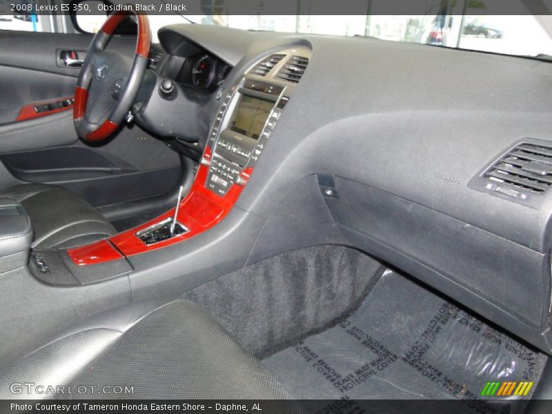 Obsidian Black / Black 2008 Lexus ES 350