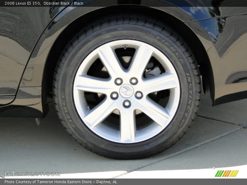Obsidian Black / Black 2008 Lexus ES 350