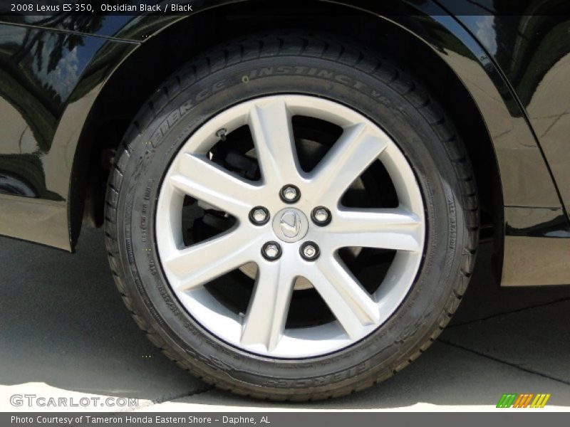 Obsidian Black / Black 2008 Lexus ES 350