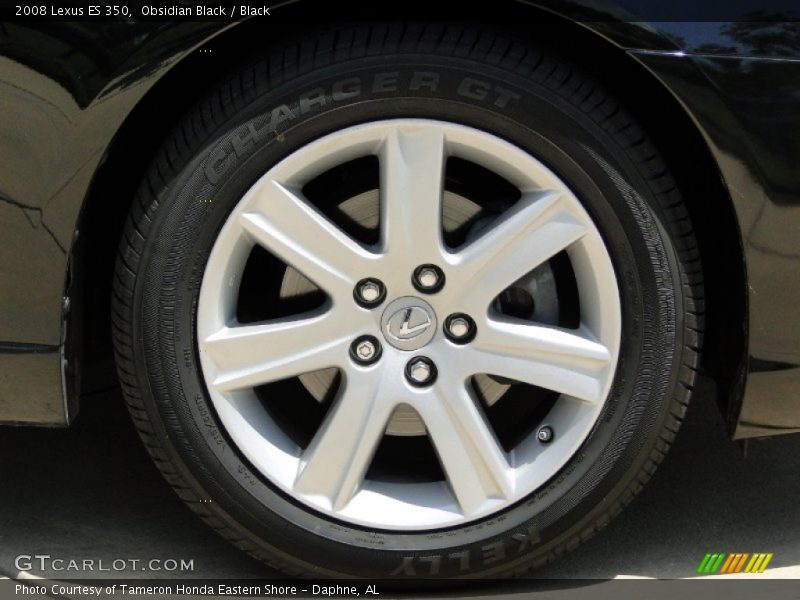 Obsidian Black / Black 2008 Lexus ES 350
