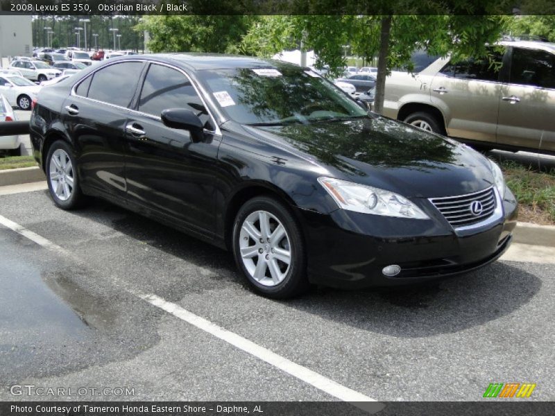 Obsidian Black / Black 2008 Lexus ES 350