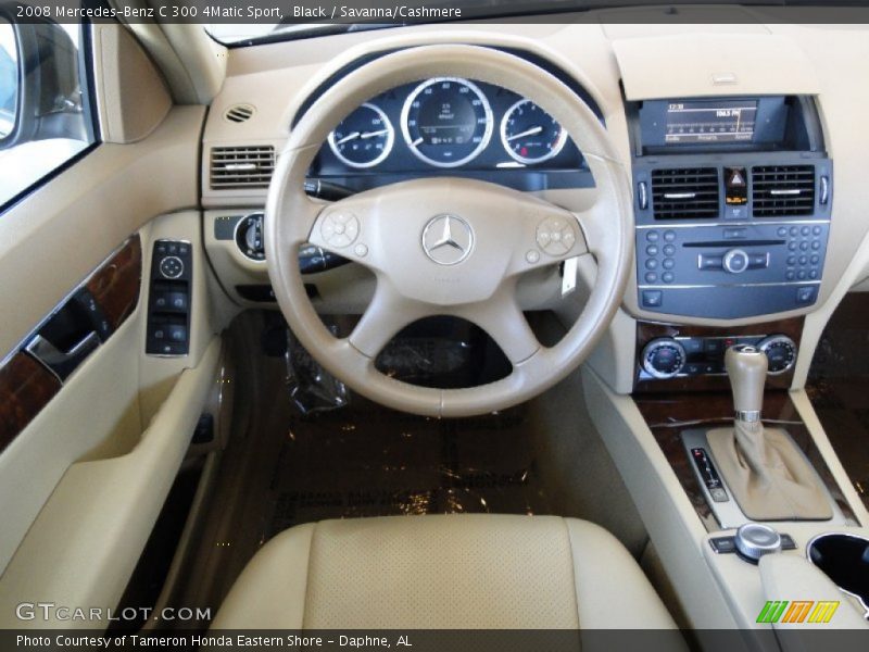 Black / Savanna/Cashmere 2008 Mercedes-Benz C 300 4Matic Sport