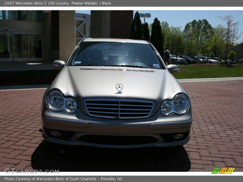 Pewter Metallic / Black 2007 Mercedes-Benz C 280 Luxury