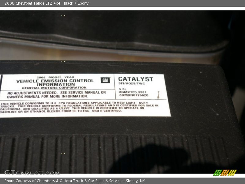 Black / Ebony 2008 Chevrolet Tahoe LTZ 4x4