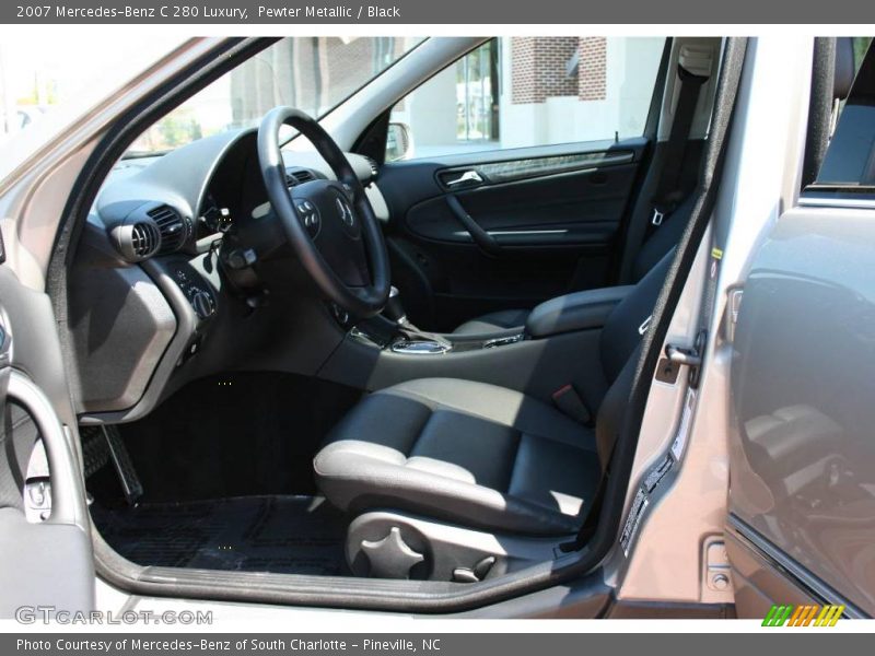 Pewter Metallic / Black 2007 Mercedes-Benz C 280 Luxury
