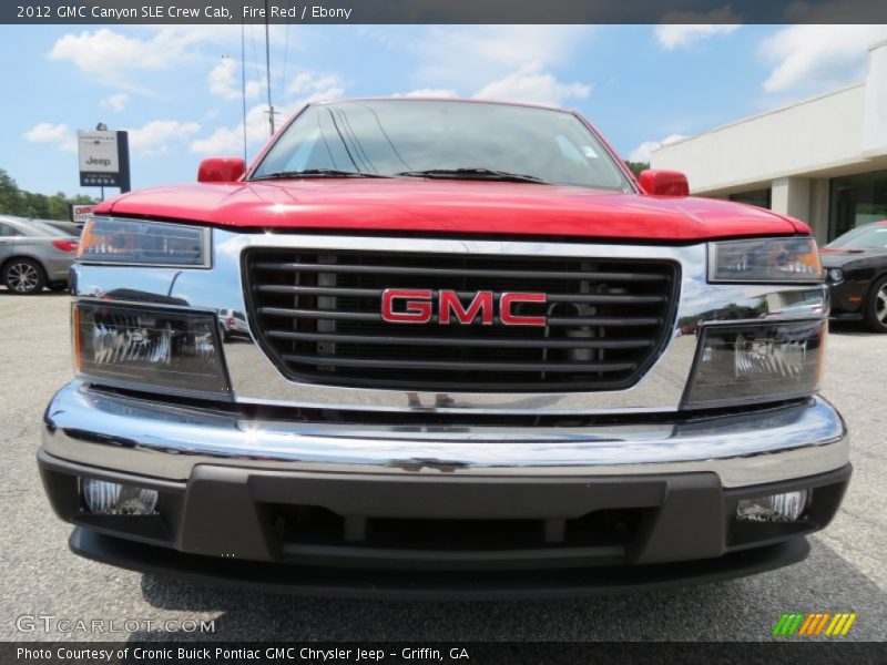 Fire Red / Ebony 2012 GMC Canyon SLE Crew Cab