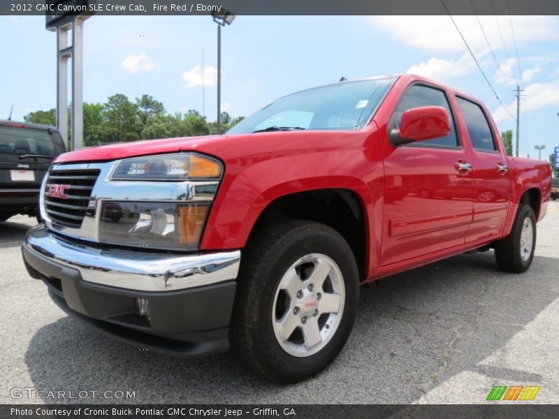 Fire Red / Ebony 2012 GMC Canyon SLE Crew Cab