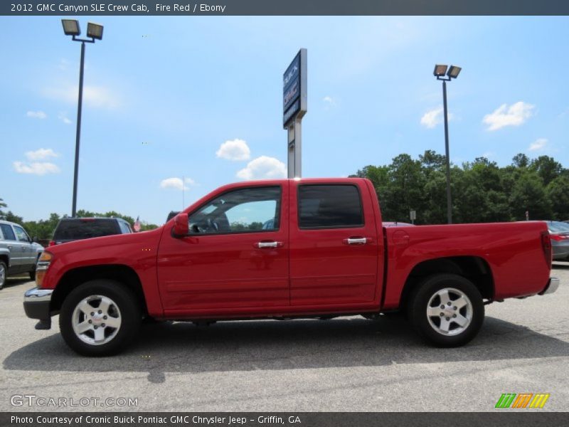 Fire Red / Ebony 2012 GMC Canyon SLE Crew Cab