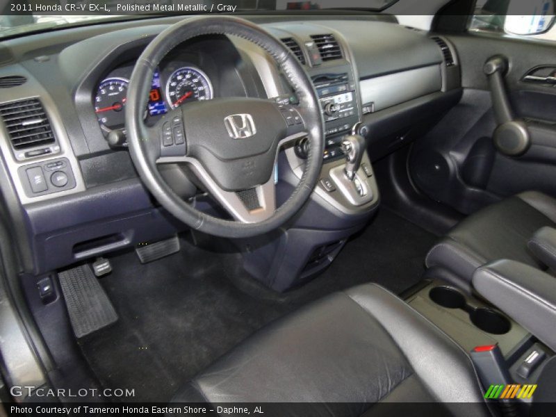 Polished Metal Metallic / Gray 2011 Honda CR-V EX-L