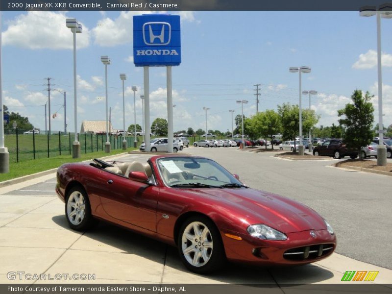 Carnival Red / Cashmere 2000 Jaguar XK XK8 Convertible