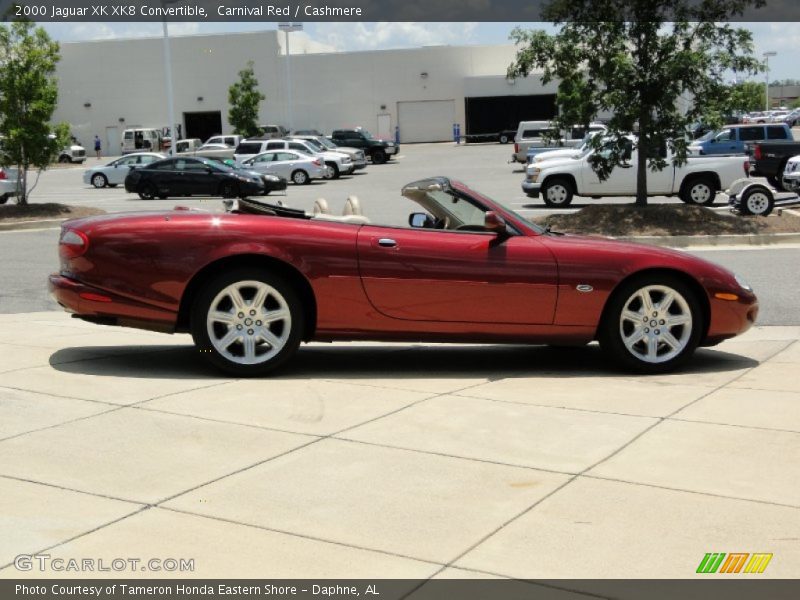 Carnival Red / Cashmere 2000 Jaguar XK XK8 Convertible