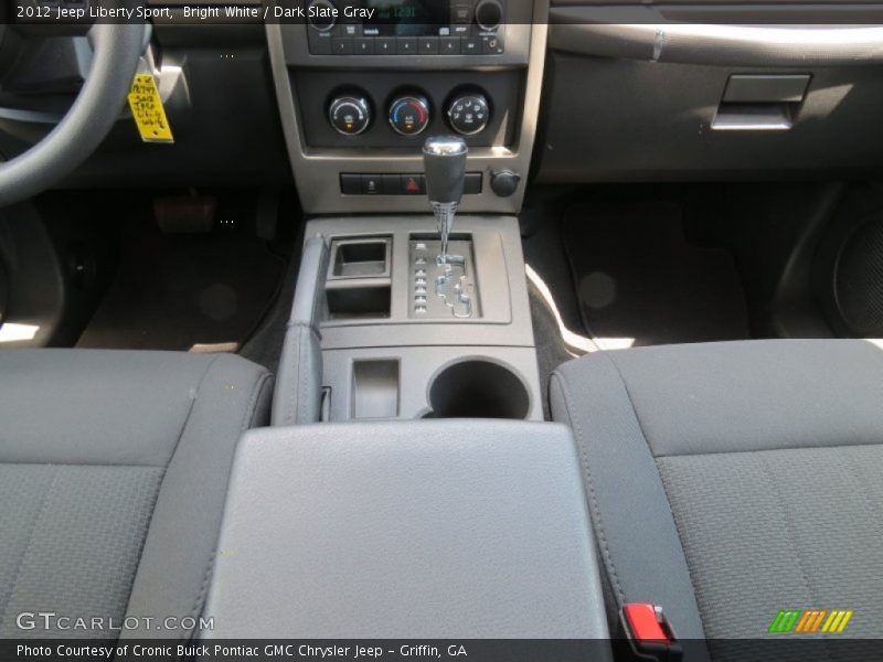 Bright White / Dark Slate Gray 2012 Jeep Liberty Sport
