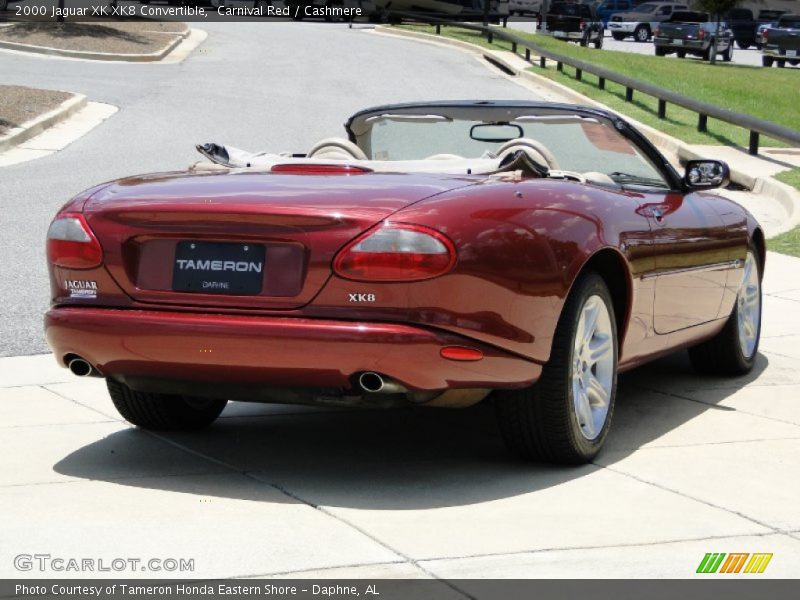 Carnival Red / Cashmere 2000 Jaguar XK XK8 Convertible