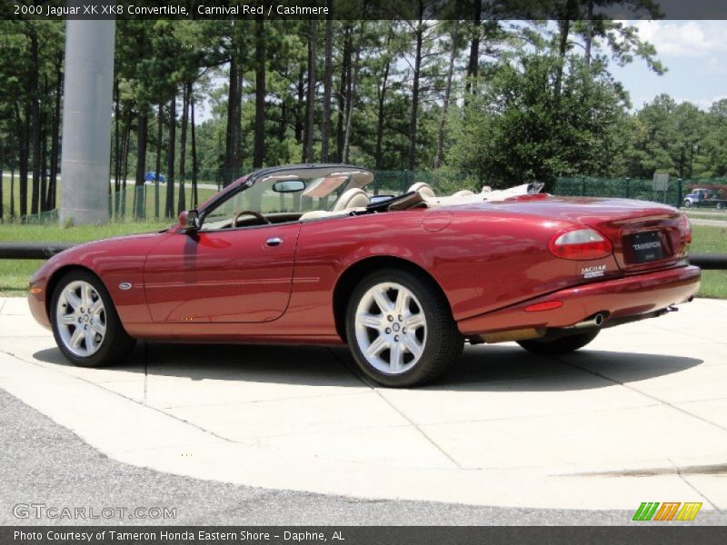 Carnival Red / Cashmere 2000 Jaguar XK XK8 Convertible