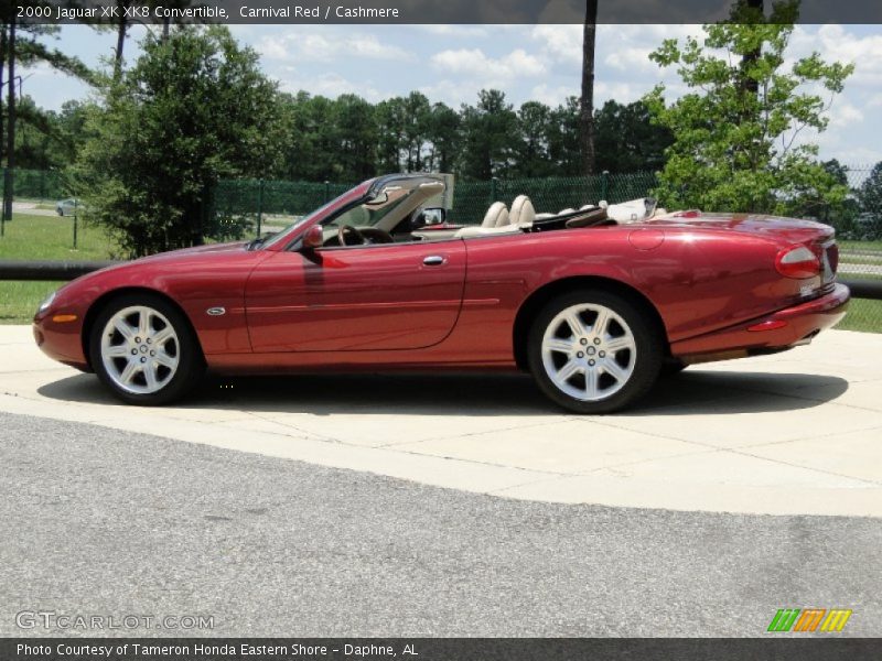 Carnival Red / Cashmere 2000 Jaguar XK XK8 Convertible