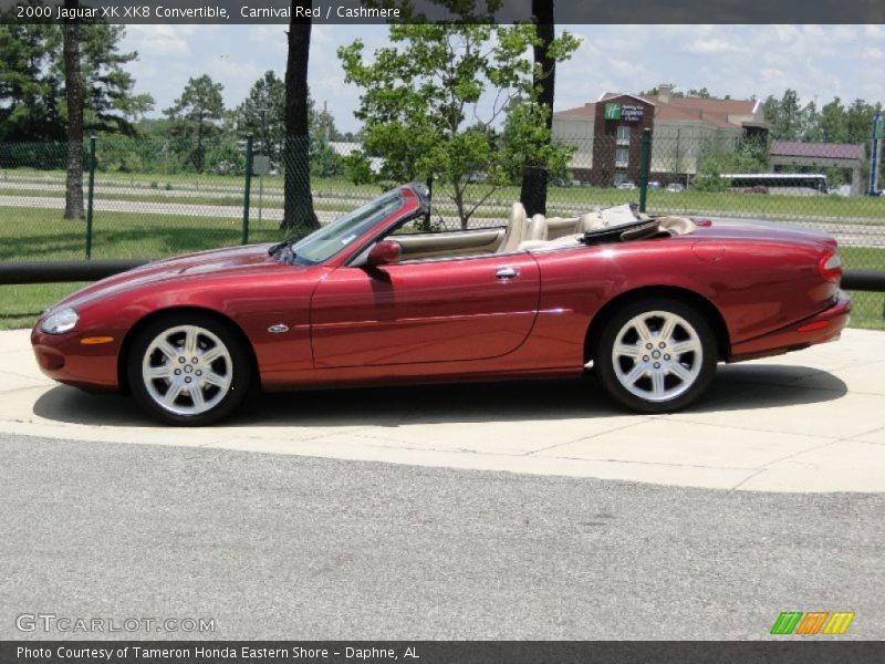 Carnival Red / Cashmere 2000 Jaguar XK XK8 Convertible