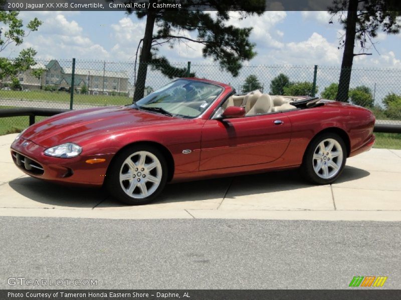 Carnival Red / Cashmere 2000 Jaguar XK XK8 Convertible