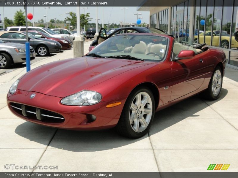 Carnival Red / Cashmere 2000 Jaguar XK XK8 Convertible