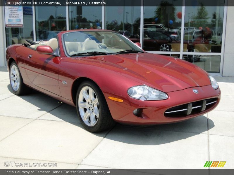 Carnival Red / Cashmere 2000 Jaguar XK XK8 Convertible