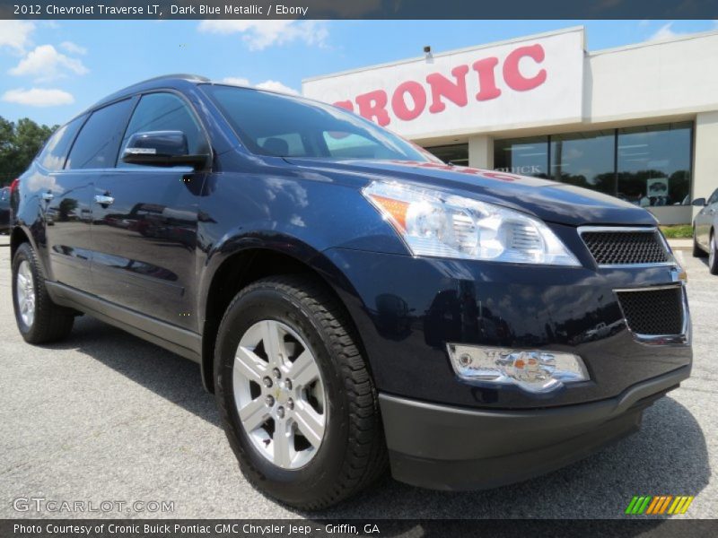 Dark Blue Metallic / Ebony 2012 Chevrolet Traverse LT