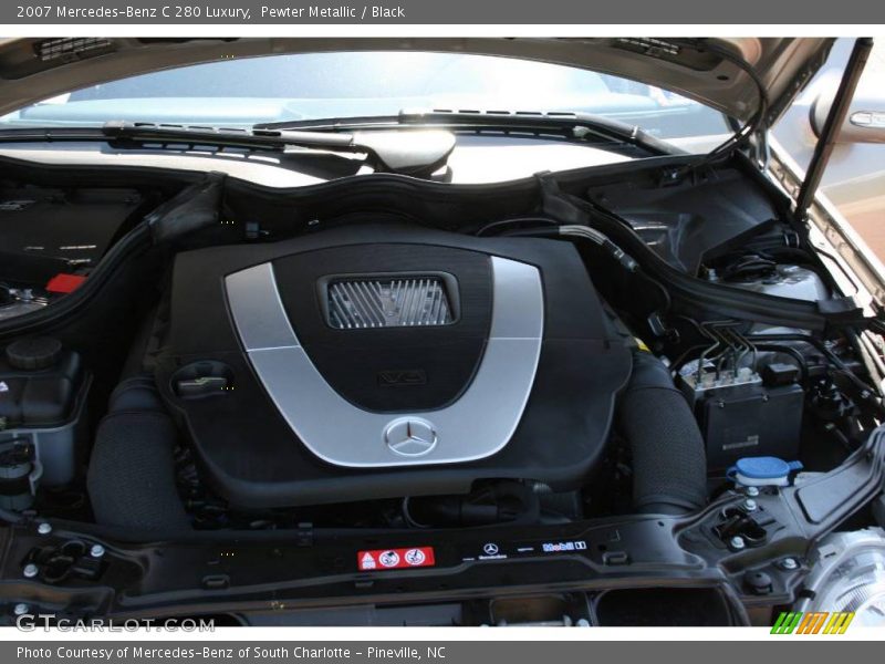 Pewter Metallic / Black 2007 Mercedes-Benz C 280 Luxury