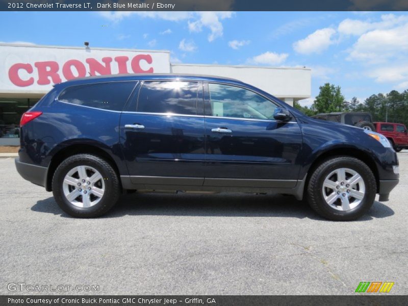Dark Blue Metallic / Ebony 2012 Chevrolet Traverse LT