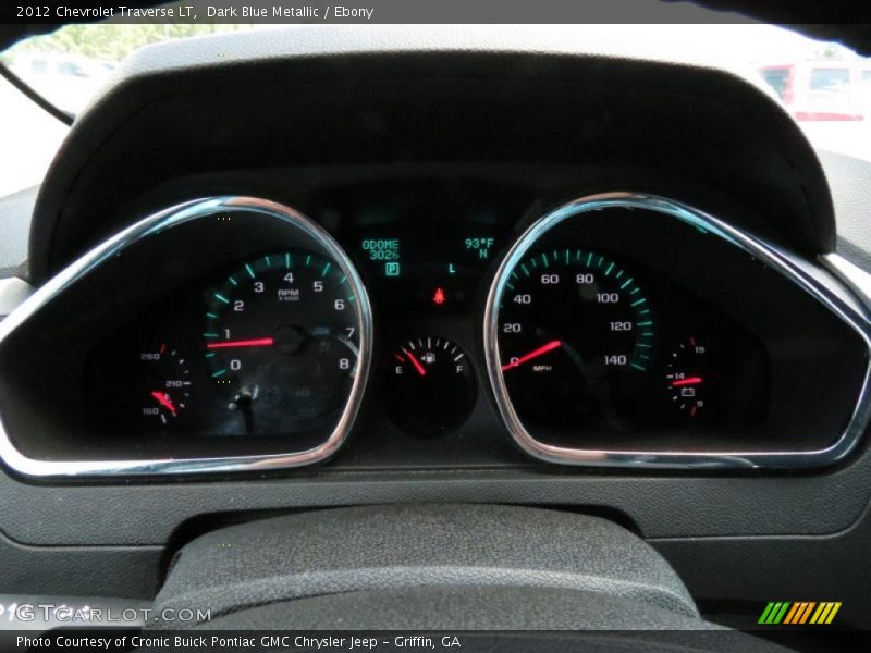 Dark Blue Metallic / Ebony 2012 Chevrolet Traverse LT