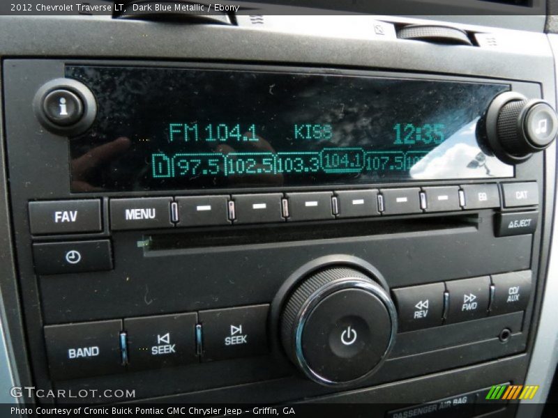 Dark Blue Metallic / Ebony 2012 Chevrolet Traverse LT